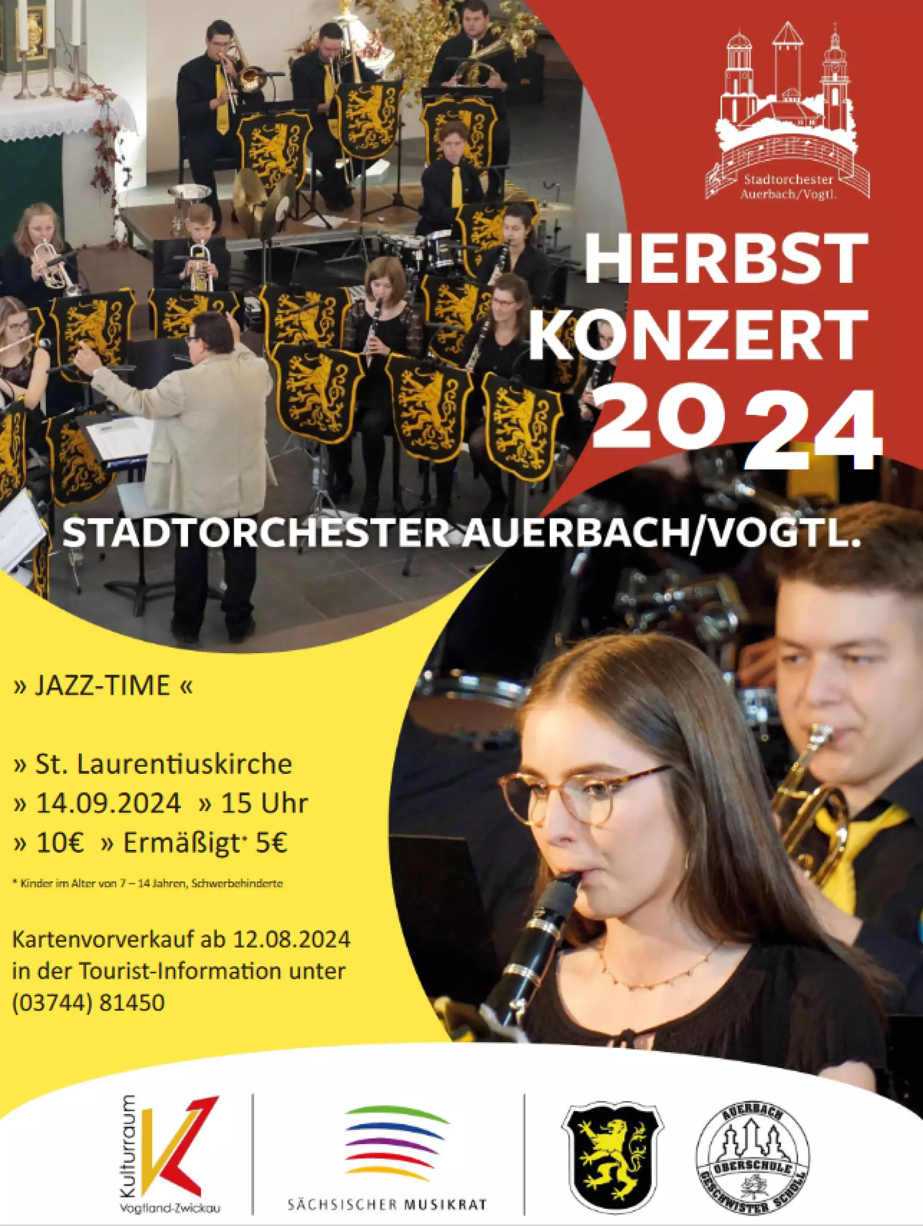 Jazz-Time - Herbstkonzert des Stadtorchesters Auerbach